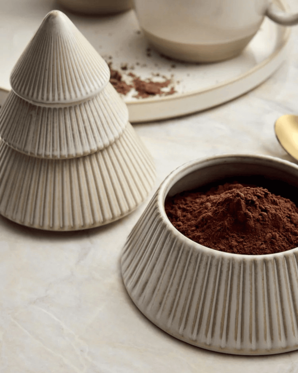 The Christmas Mug & Treat Station 5-Piece Ceramic Limited-Edition Set